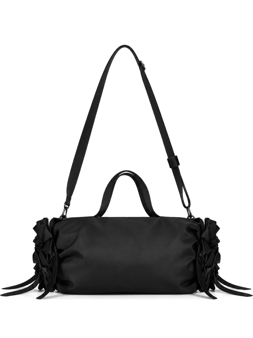 Simone Rocha Rosette ruffled floral-embellished clutch bag | Black | Image 1