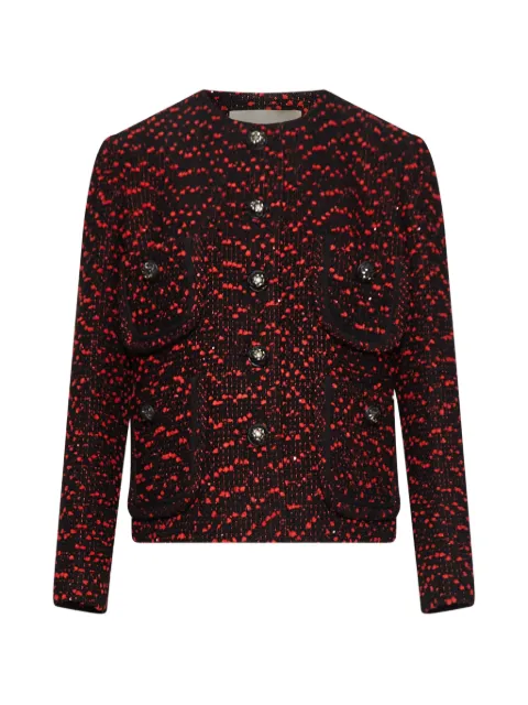 Elie Saab tweed button-up jacket
