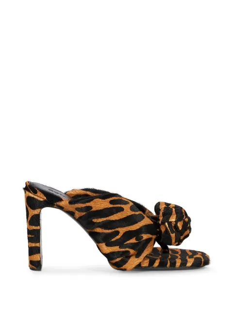 ROTATE BIRGER CHRISTENSEN tiger-print knotted mules