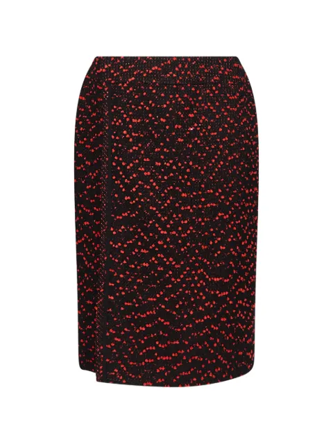 Elie Saab falda midi de tweed