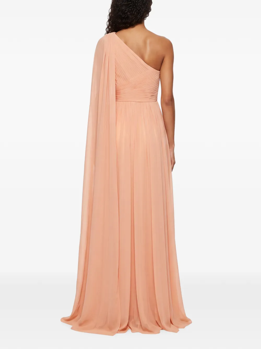 Elie Saab Asymmetrische avondjurk met capedetail Roze