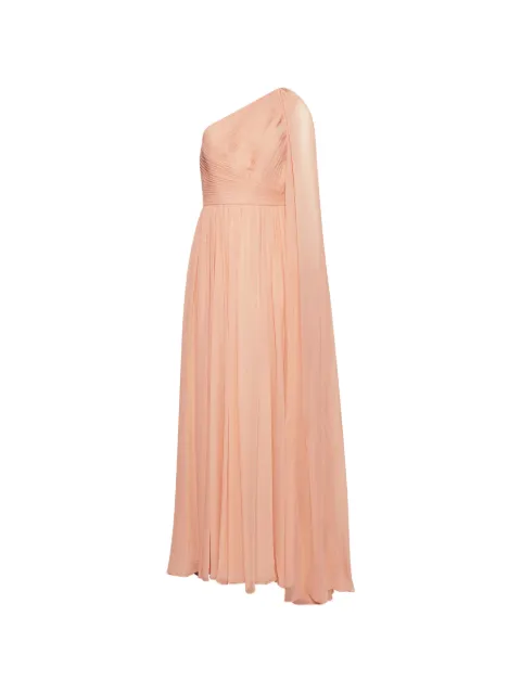 Elie Saab one-shoulder cape-detail gown