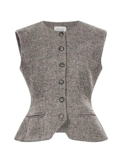 Magda Butrym herringbone peplum jacket