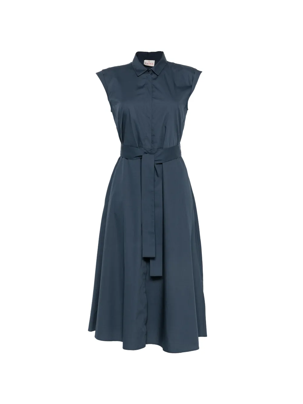 Marella Pesi belted cap-sleeve midi dress - Blau