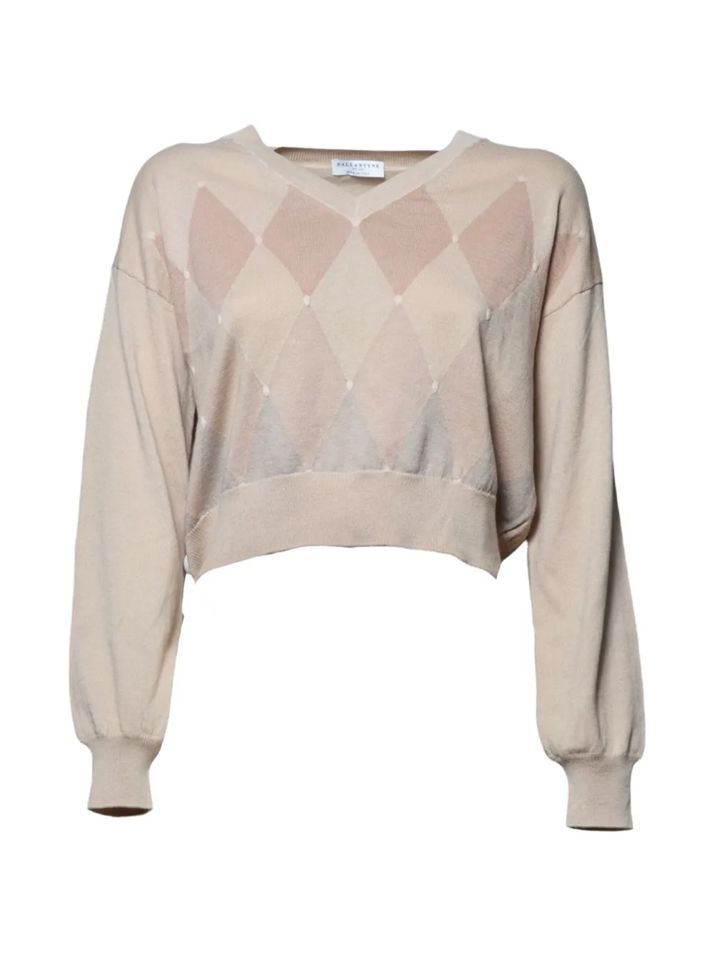 Ballantyne argyle-intarsia sweater - Rosa