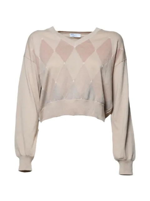 Ballantyne argyle-intarsia sweater