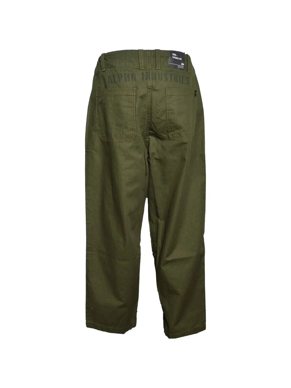 Alpha Industries herringbone-weave tapered-leg trousers | Tapered Pants | Image 2