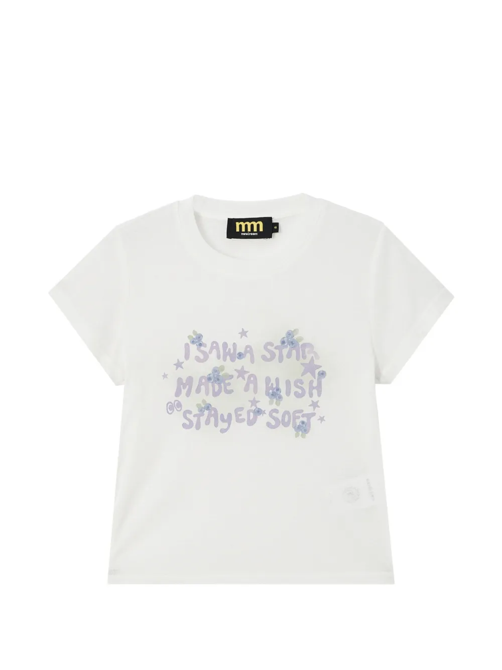 Mini Cream graphic-print short-sleeve T-shirt