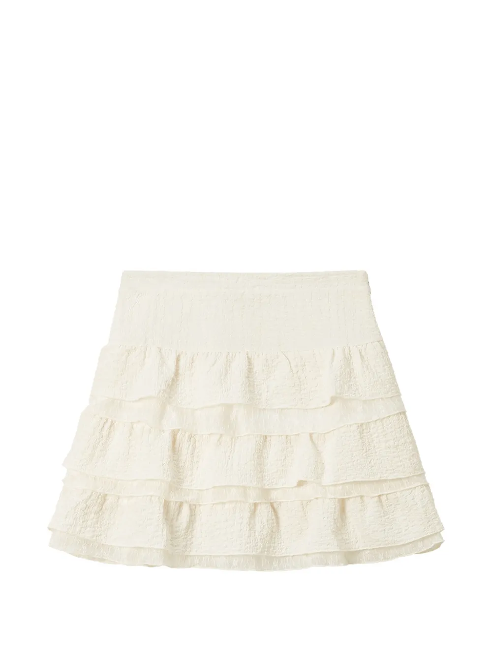 b+ab ruffled A-line mini skirt - Bianco