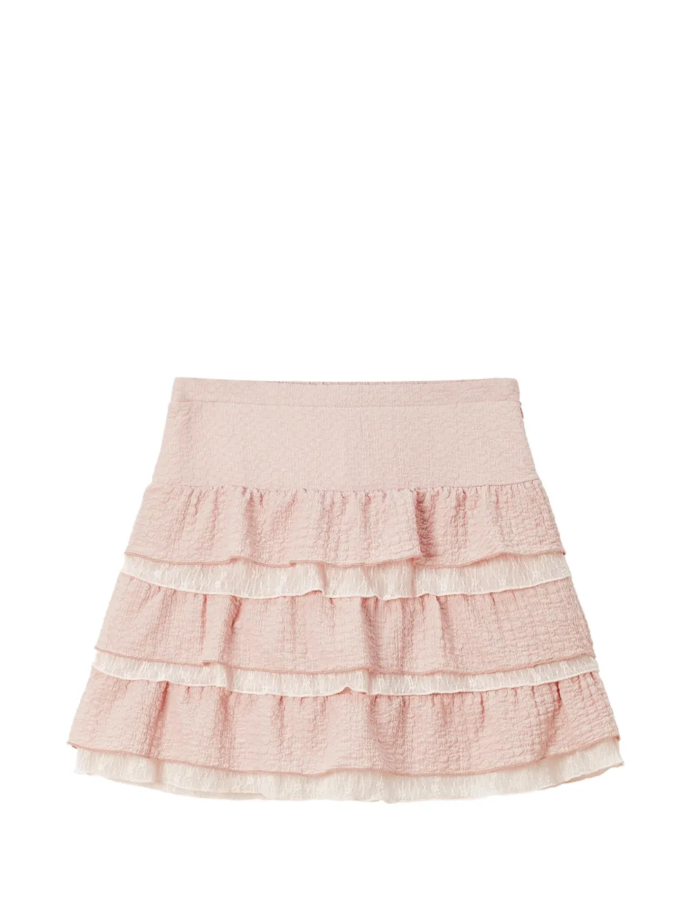 b+ab ruffled A-line mini skirt - Rosa