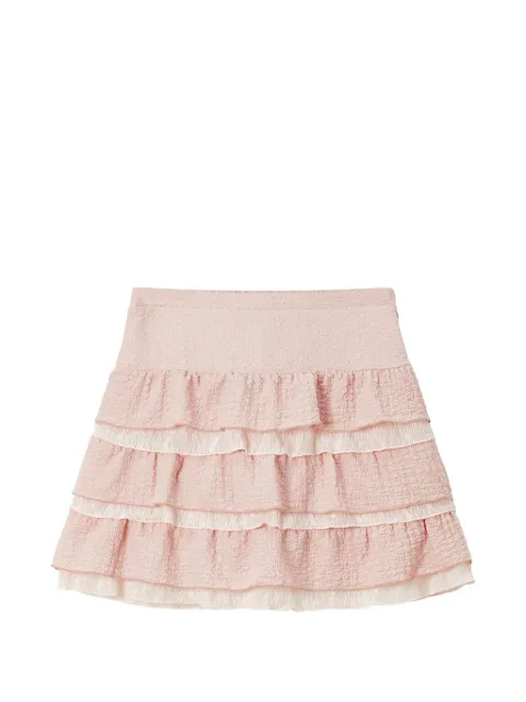 b+ab — ruffled A-line mini skirt
