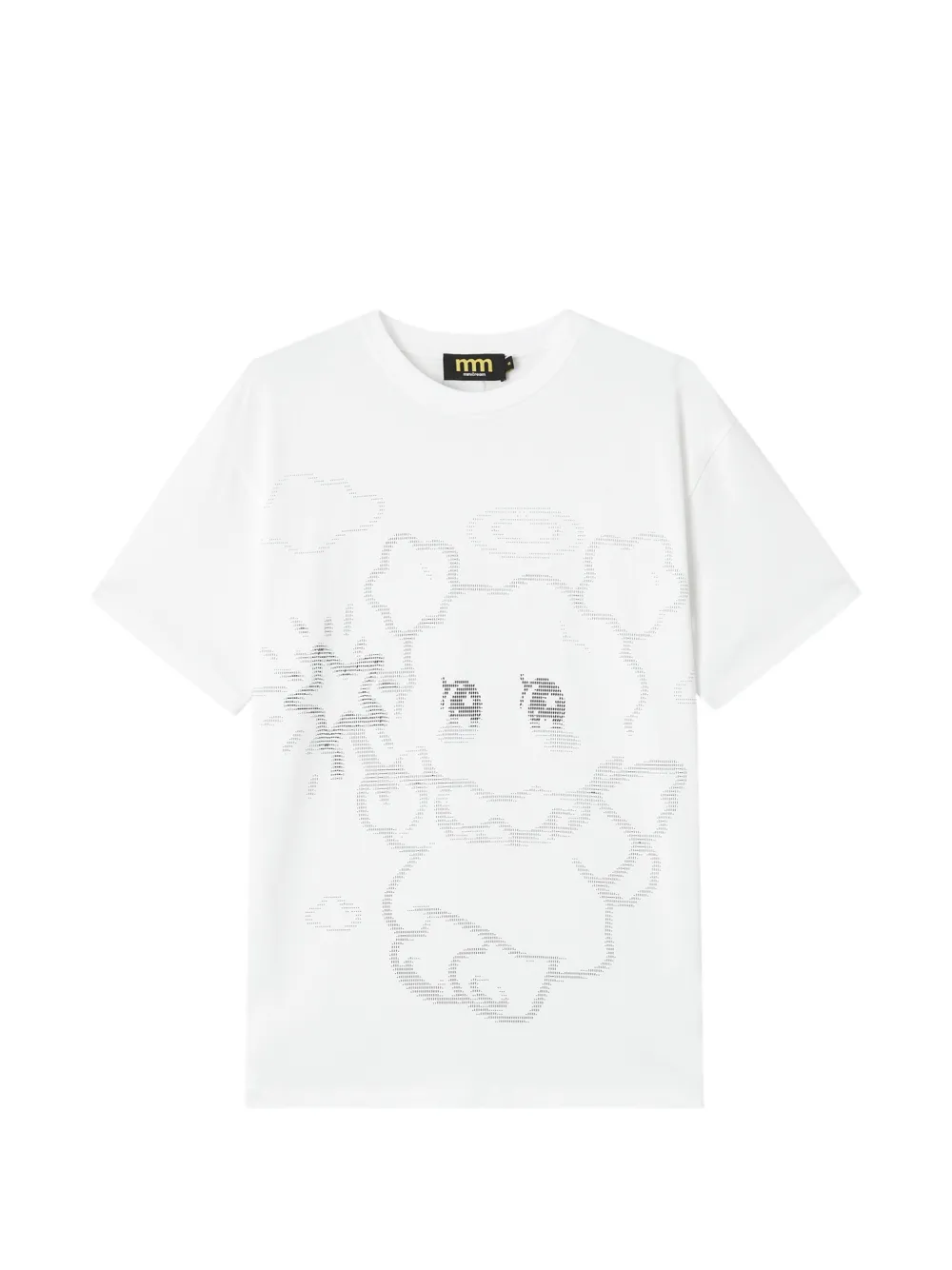 Mini Cream Graphic-print T-shirt In White