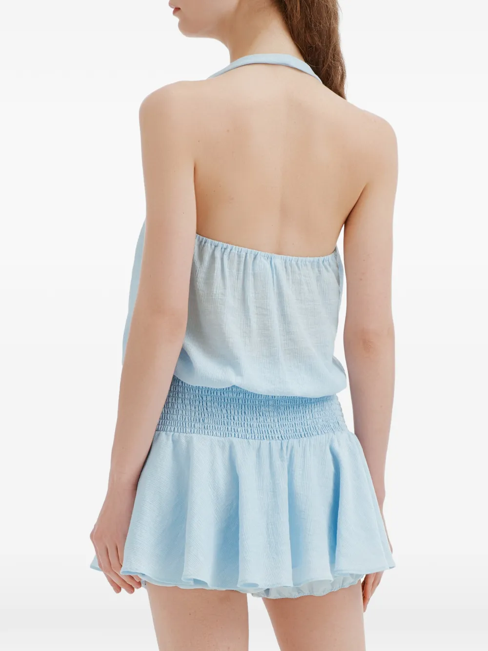 b+ab Shorts en top met ronde hals Blauw
