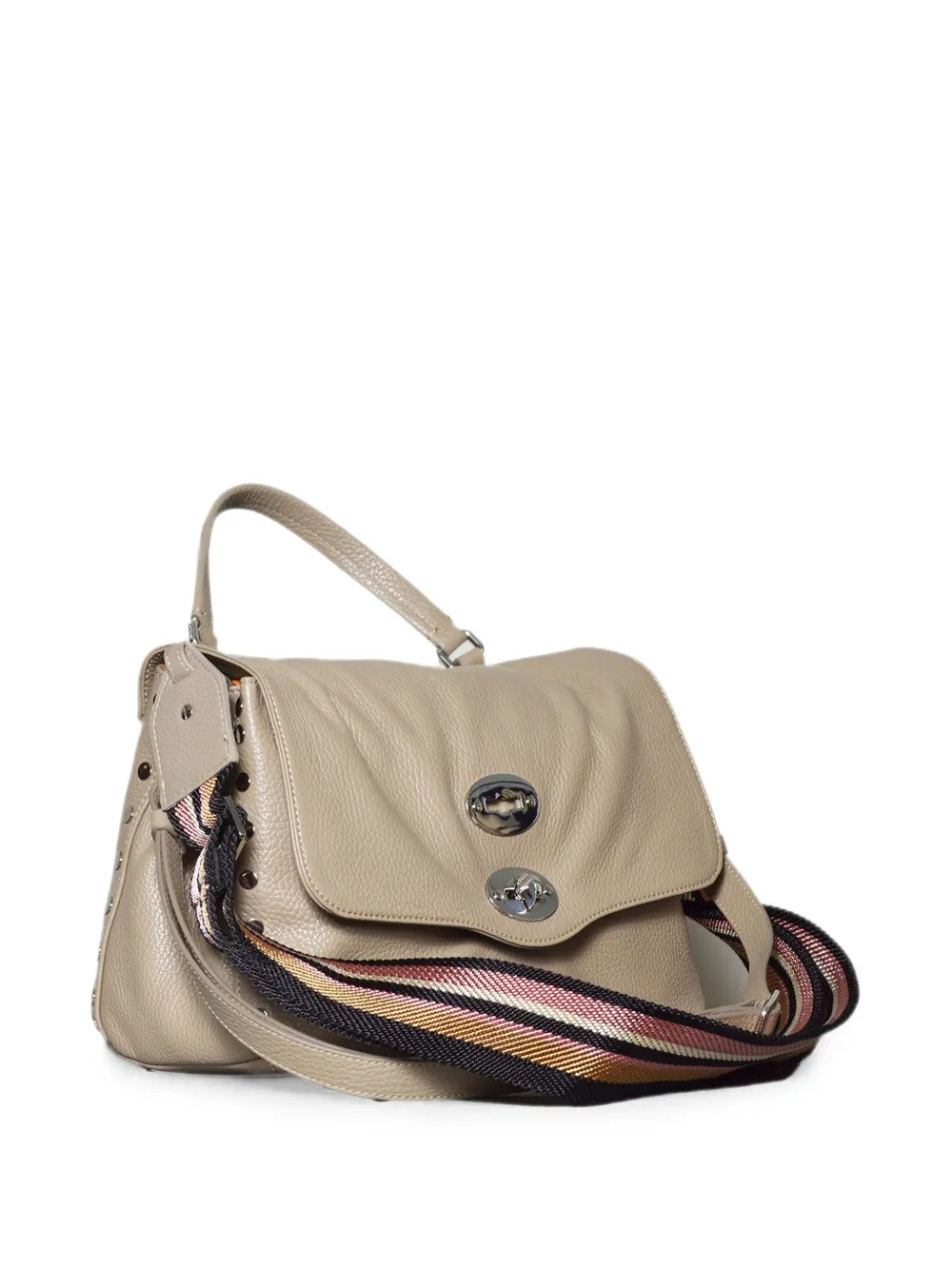 Zanellato Schoudertas verfraaid met studs Beige