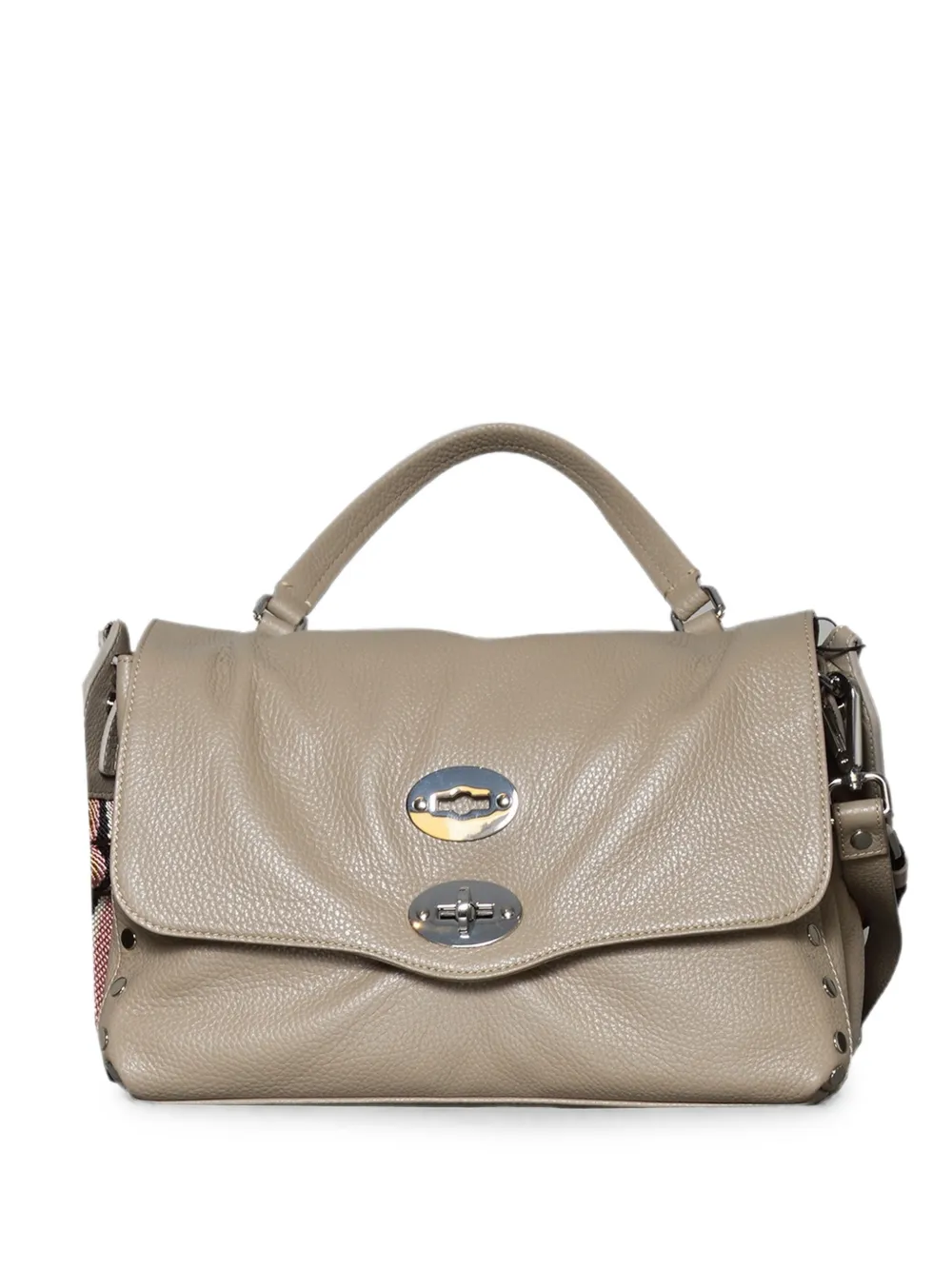 Zanellato stud-embellished leather shoulder bag - Toni neutri