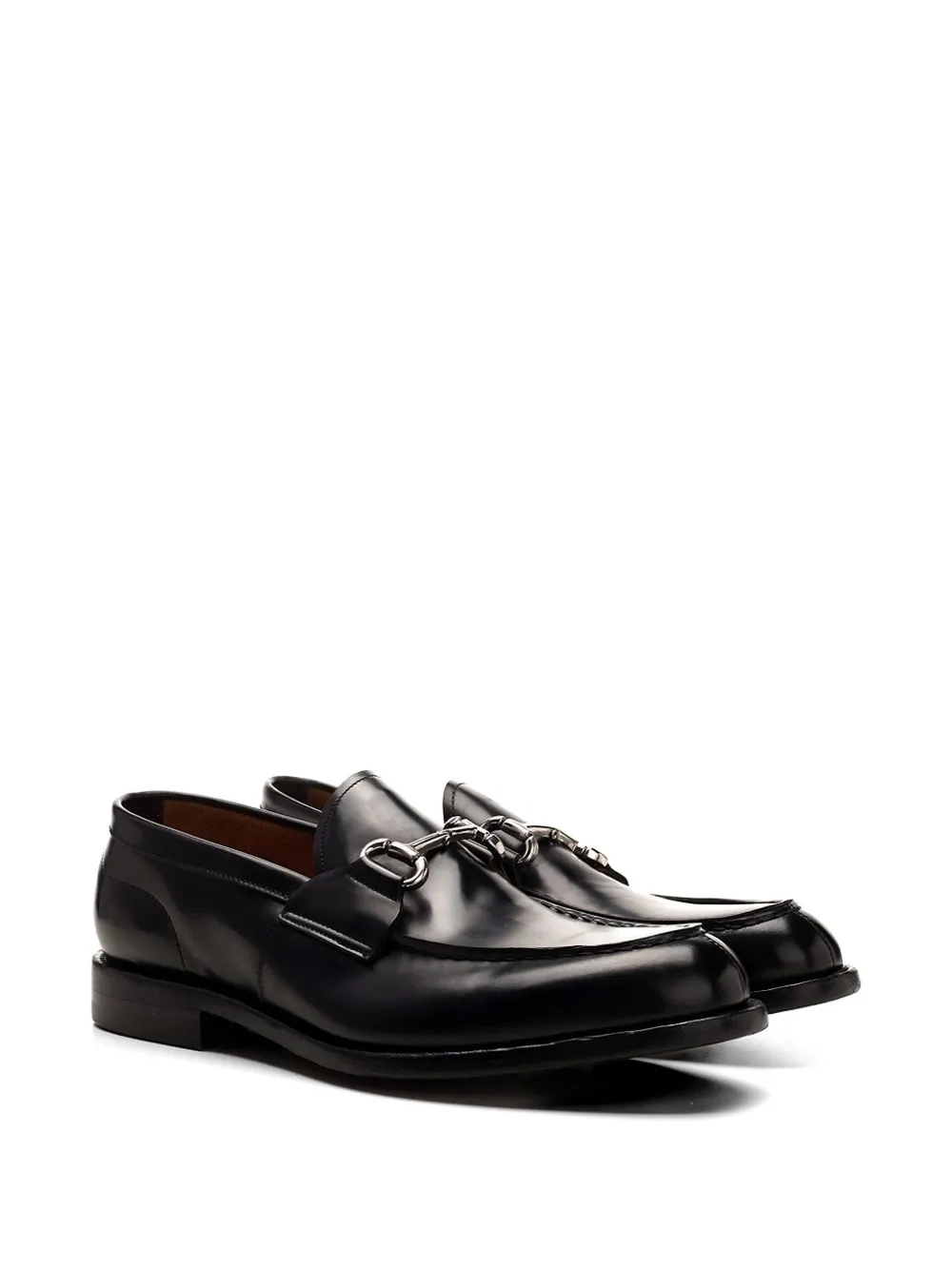 Al Duca D Aosta 1902 horsebit-detail loafers Zwart