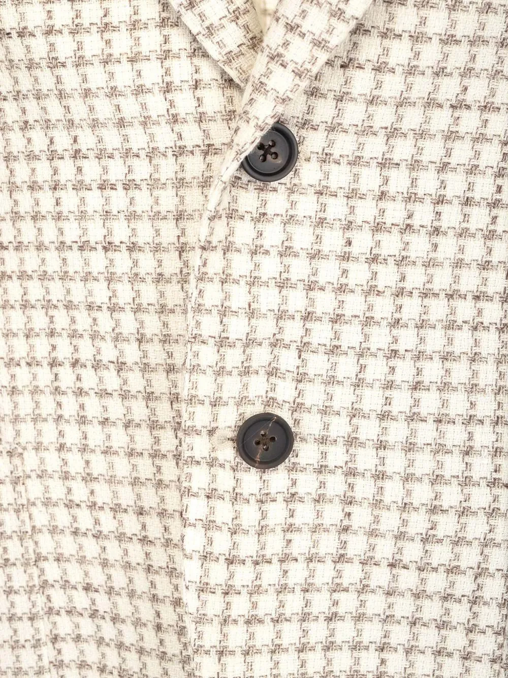 Al Duca D Aosta 1902 Blazer met pied-de-poule print Beige