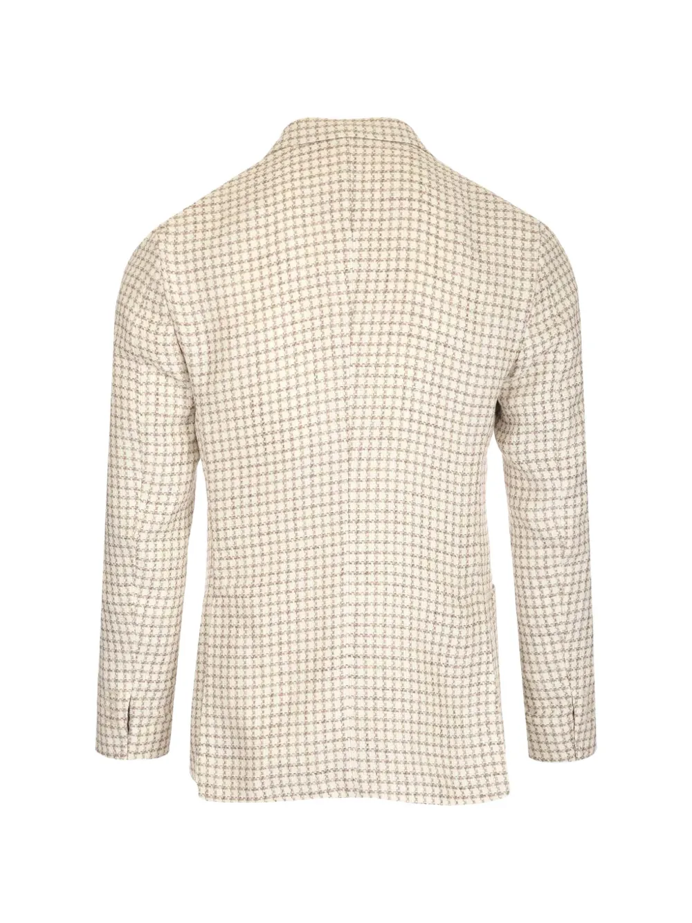 Al Duca D Aosta 1902 Blazer met pied-de-poule print Beige