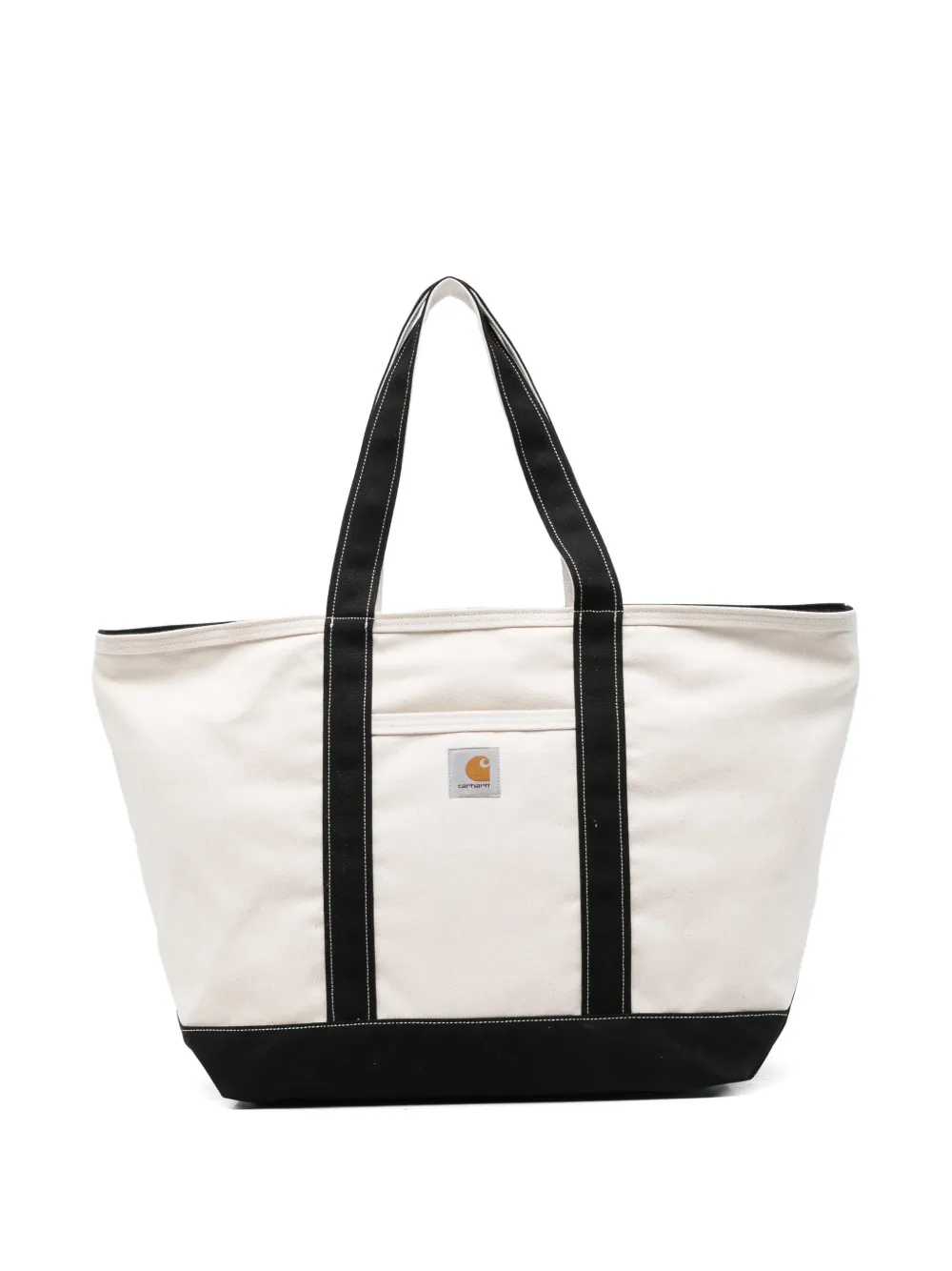 Carhartt WIP logo-patch panelled shoulder bag - Nude