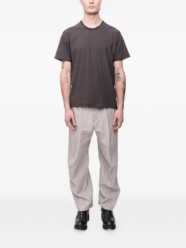 The Viridi-Anne raw-edge short-sleeve T-shirt | Grey | FARFETCH