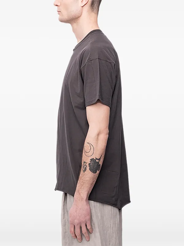 The Viridi-Anne raw-edge short-sleeve T-shirt | Grey | FARFETCH