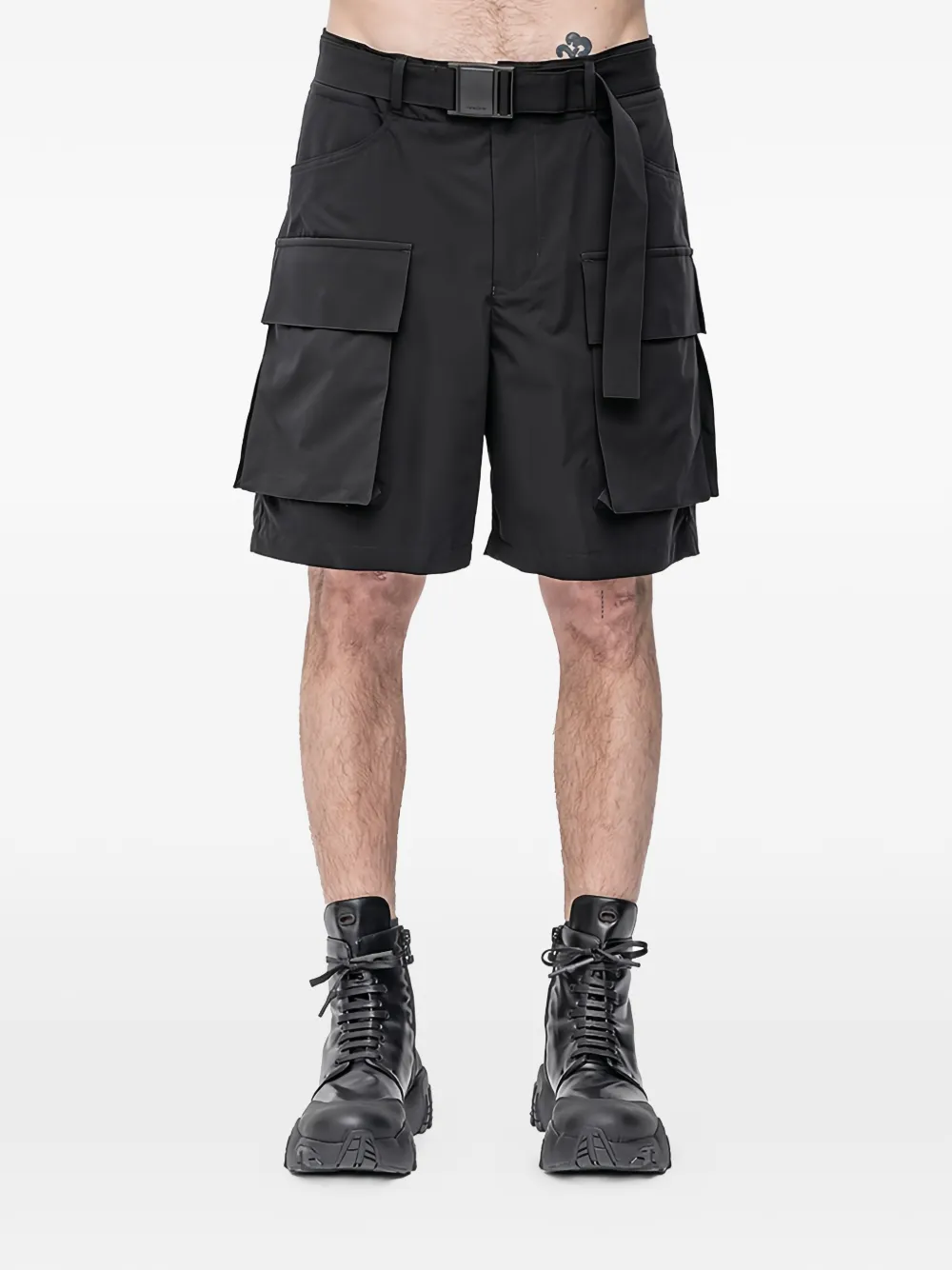 The Viridi-Anne water-repellent cargo shorts - Nero