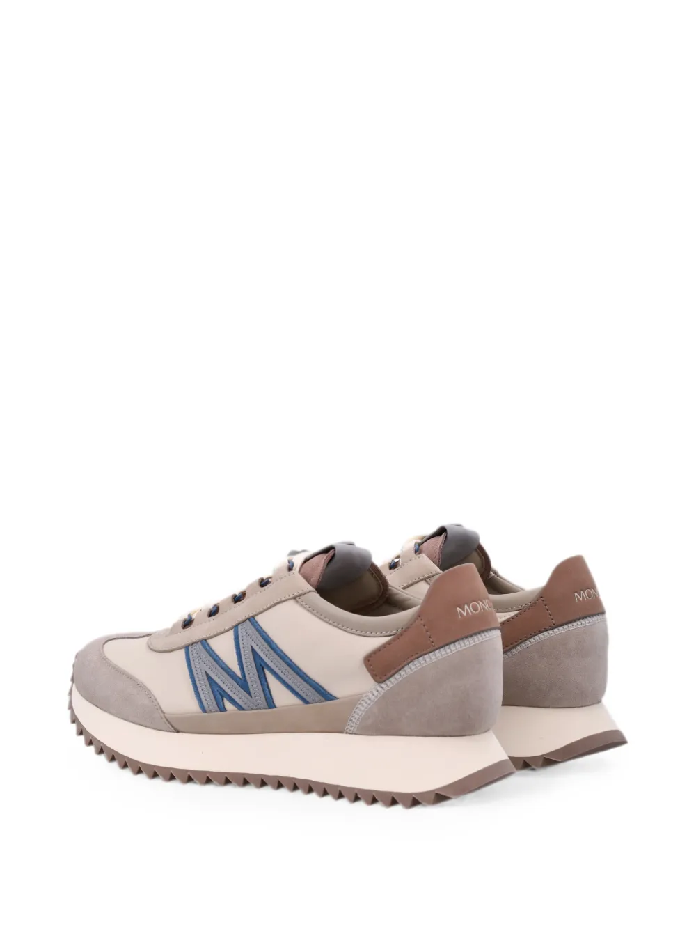 Moncler Pacey2 logo-patch panelled sneakers Beige