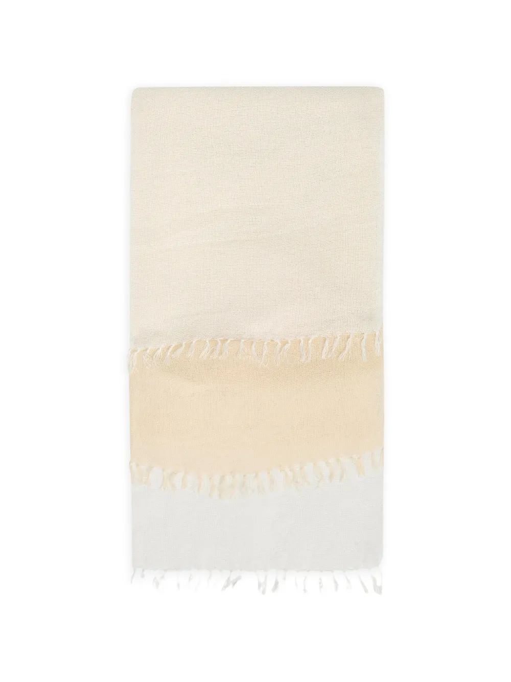 Issey Miyake Slits Stole fringed panelled belt - Toni neutri