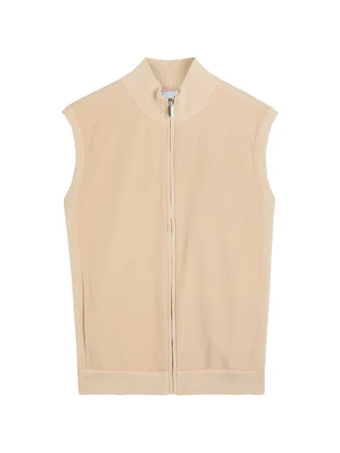RAITH ribbed-knit panelled gilet