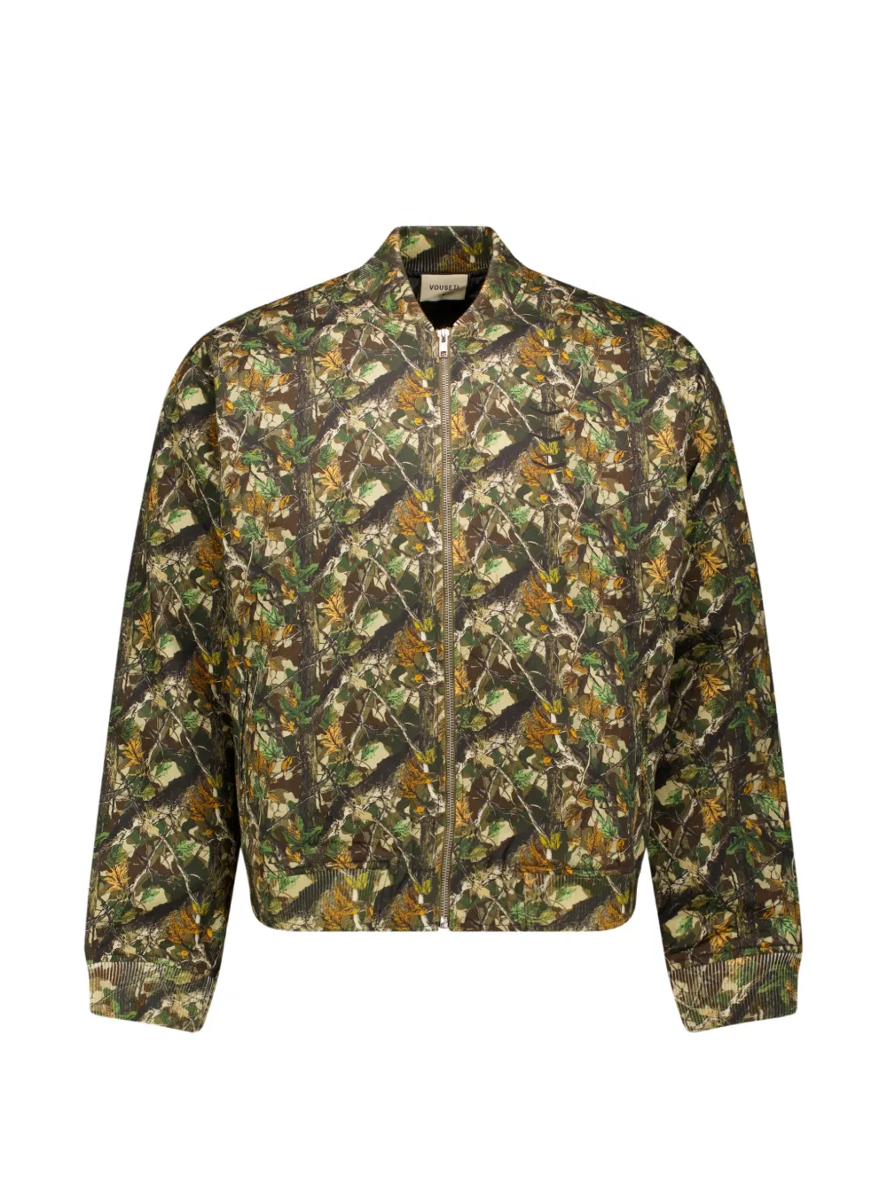 VOUSETI tree-camo print bomber jacket - Verde
