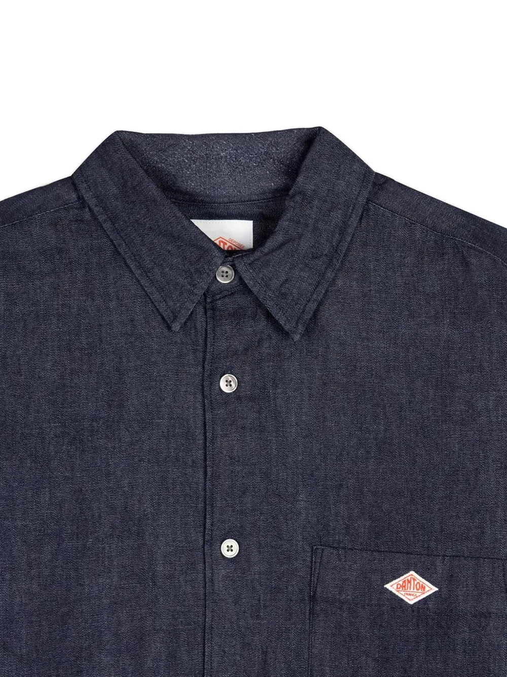  Danton Camisa Con Parche Del Logo - Azul 