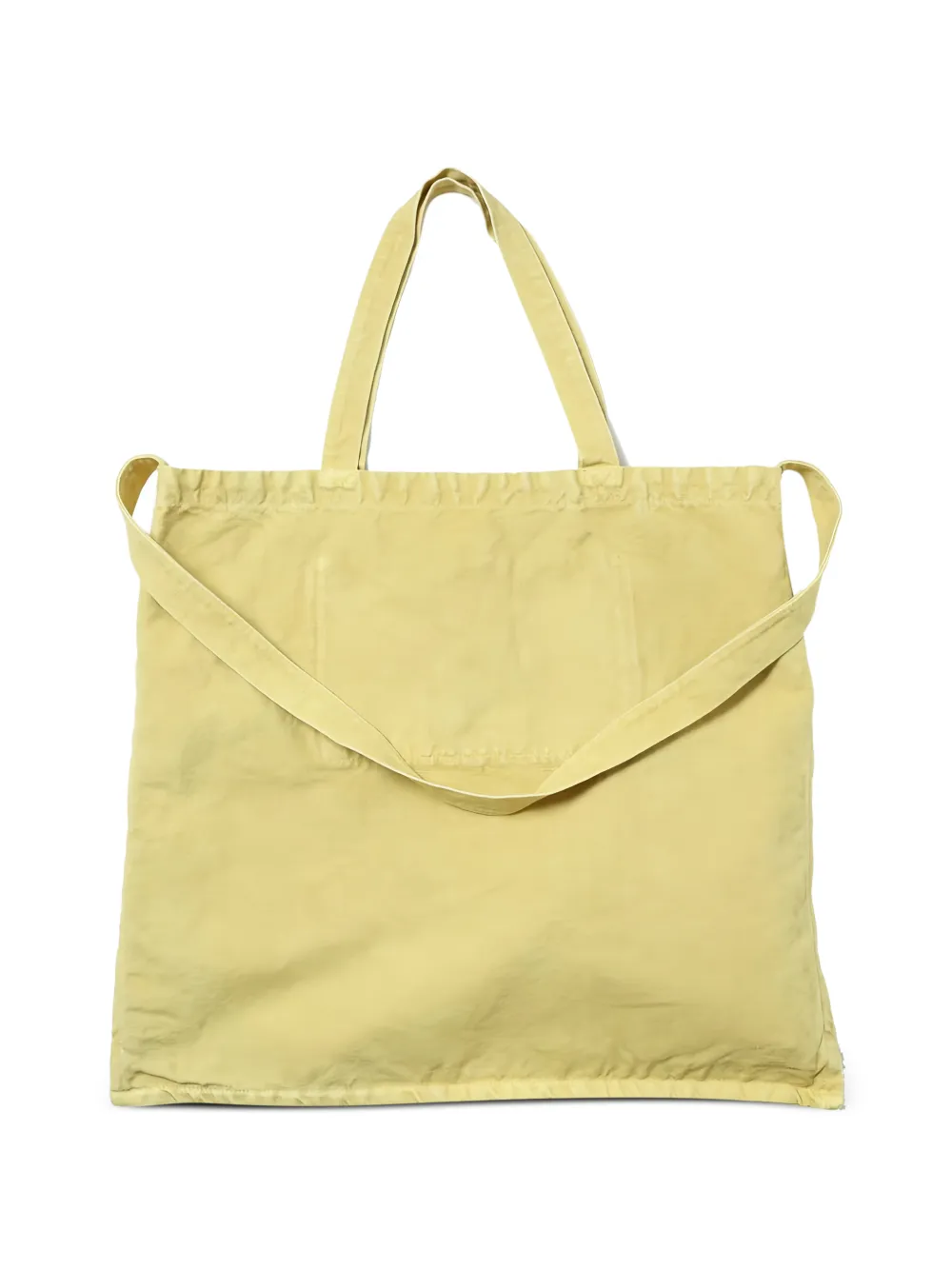 Kaptain Sunshine crinkle-effect tote bag - Giallo