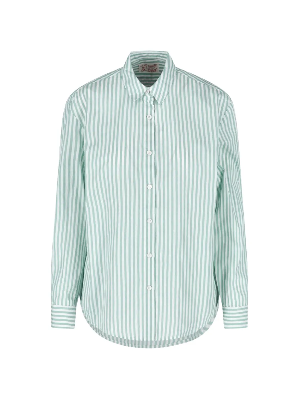 Mc2 Saint Barth Brigitte Striped Shirt In Green