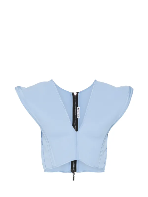 Maticevski Bonded Combat Top in Blue