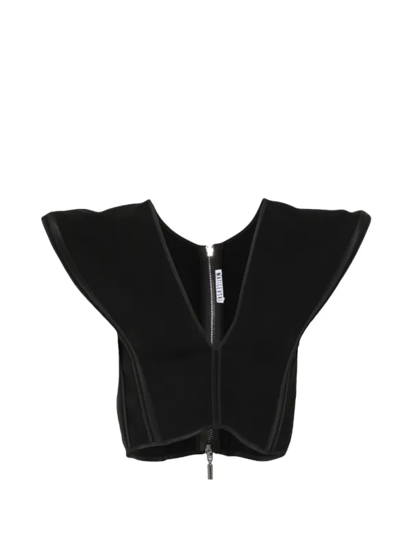 Maticevski Bonded Combat Top in Black