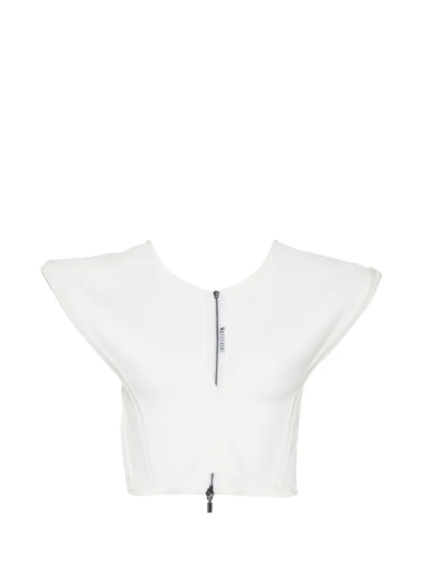 Maticevski Bonded Combat Top in White