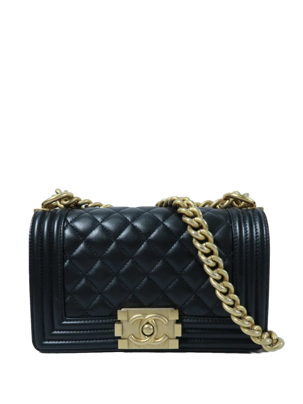 CHANEL Pre-Owned Boy quilted shoulder bag - Black