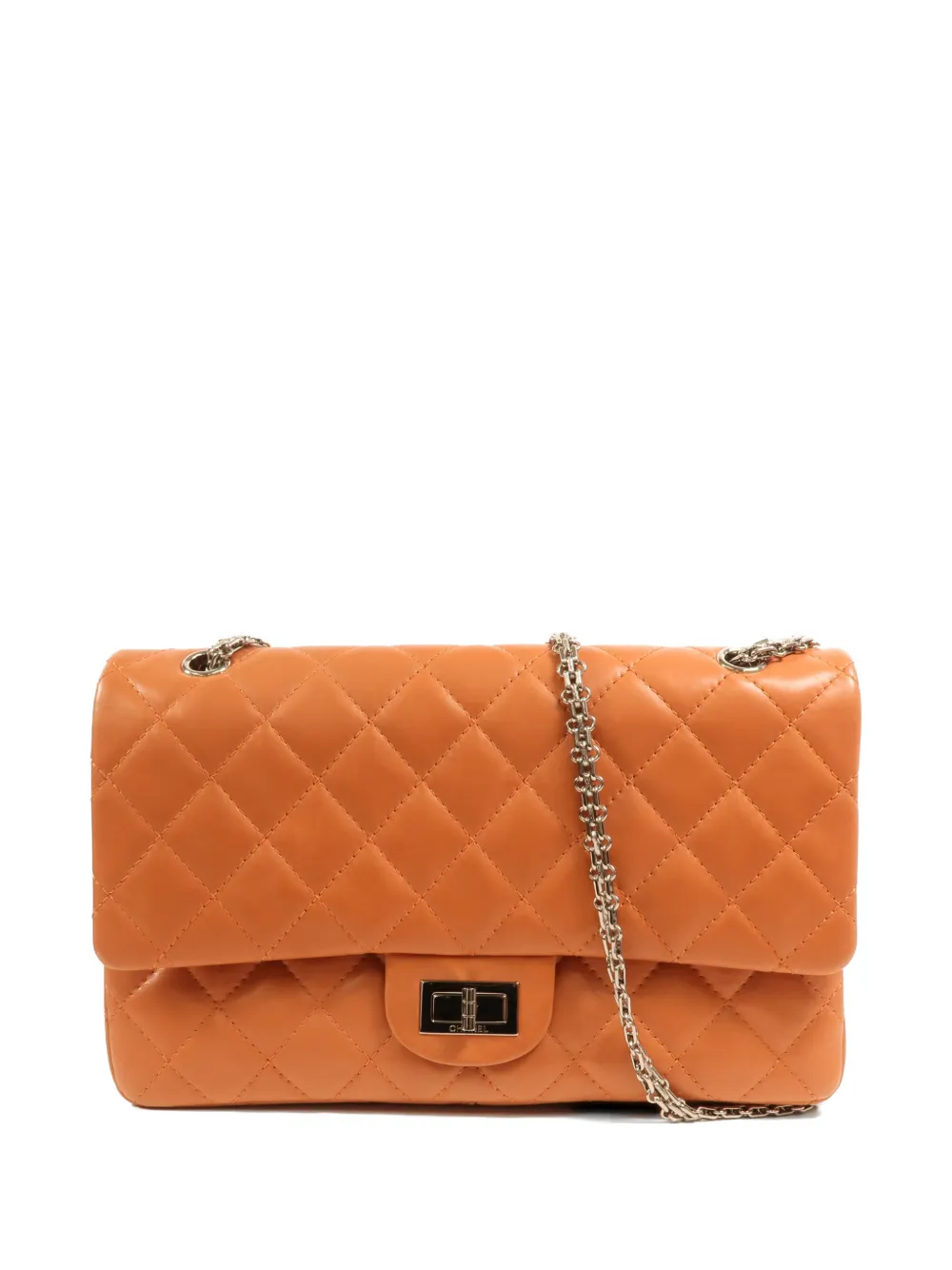 CHANEL Pre-Owned Jumbo quilted shoulder bag - Arancione