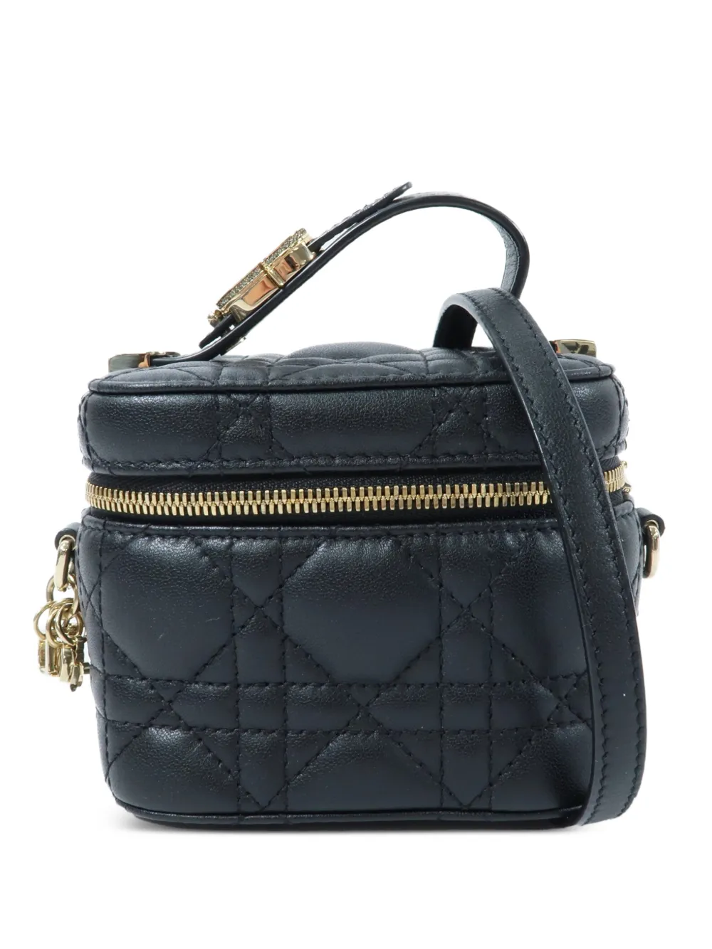 Christian Dior Pre-Owned Cannage leather tote bag - Black