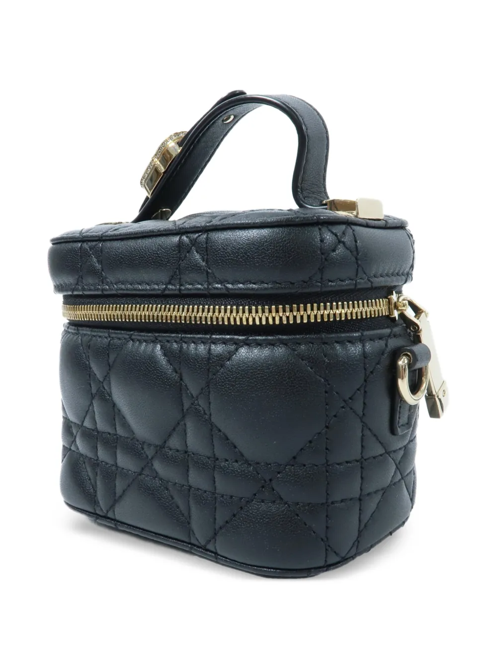 Christian Dior Pre-Owned Cannage leren shopper Zwart