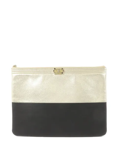 CHANEL Pre-Owned Boy CC lambskin clutch bag