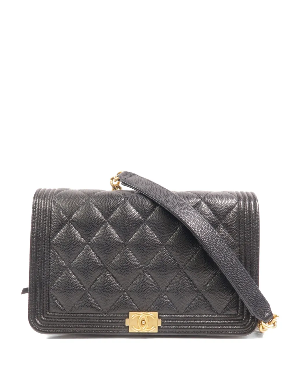 CHANEL Pre-Owned Boy wallet-on-chain shoulder bag - Nero