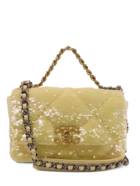 CHANEL Pre-Owned Chanel 19 sequin shoulder bag