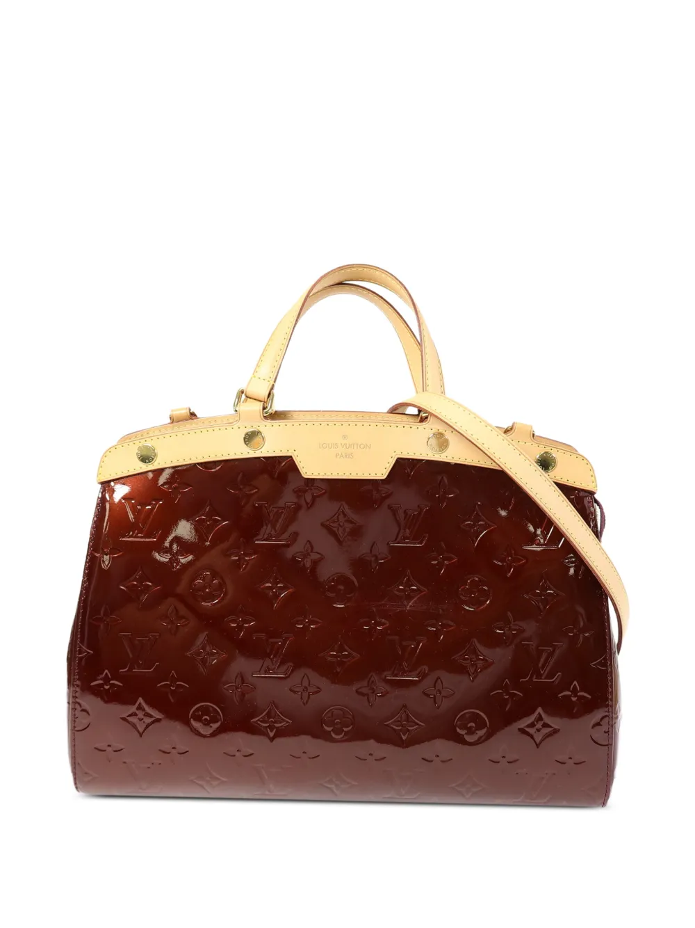 Louis Vuitton Pre-Owned MM Brea Monogram Vernis tote bag - Red