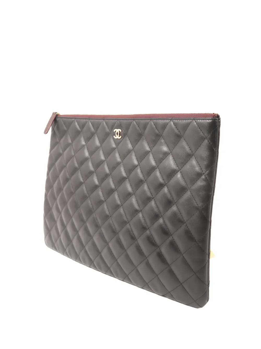 CHANEL Pre-Owned CC quilted clutch bag - Black