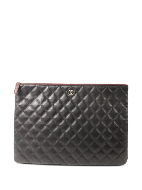 CHANEL Pre-Owned ココマーク マトラッセ クラッチバッグ