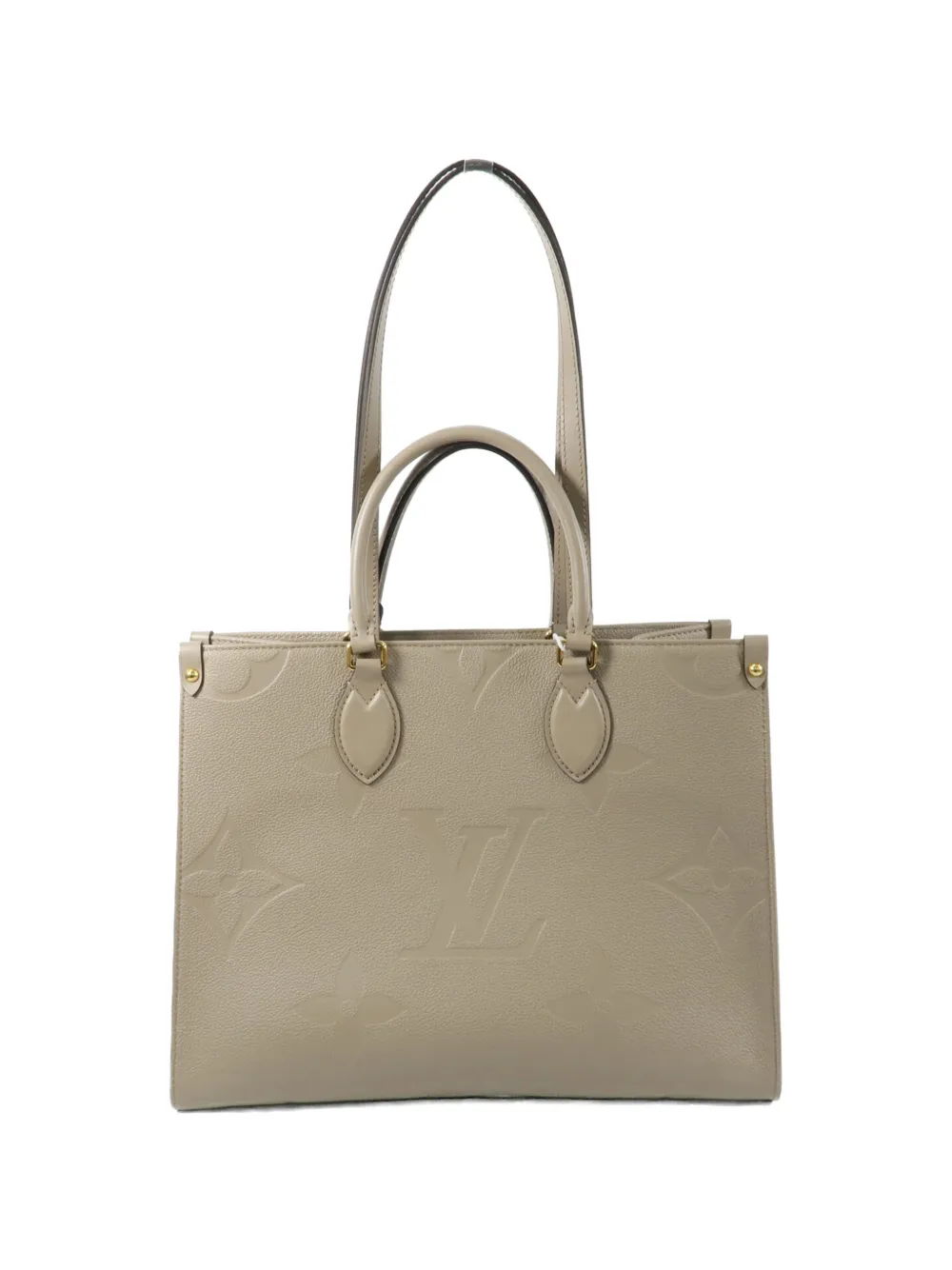 Louis Vuitton Pre-Owned MM On The Go two-way calfskin tote bag - Nude