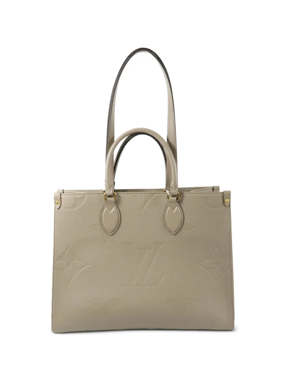 Louis Vuitton Pre-Owned MM On The Go two-way calfskin tote bag - Nude
