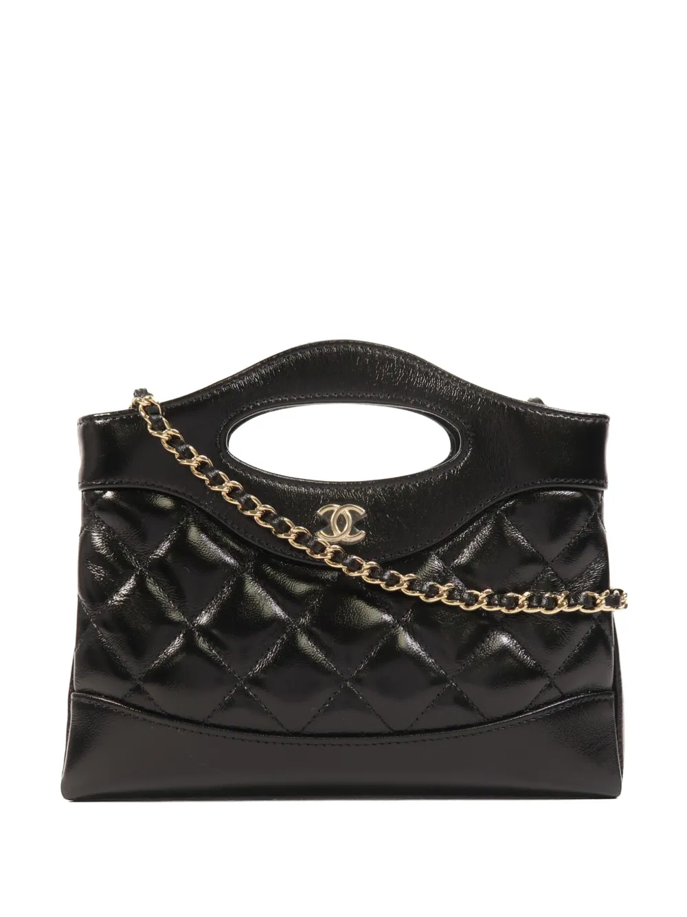 CHANEL Pre-Owned Chanel 31 Nano quilted tote bag - Nero