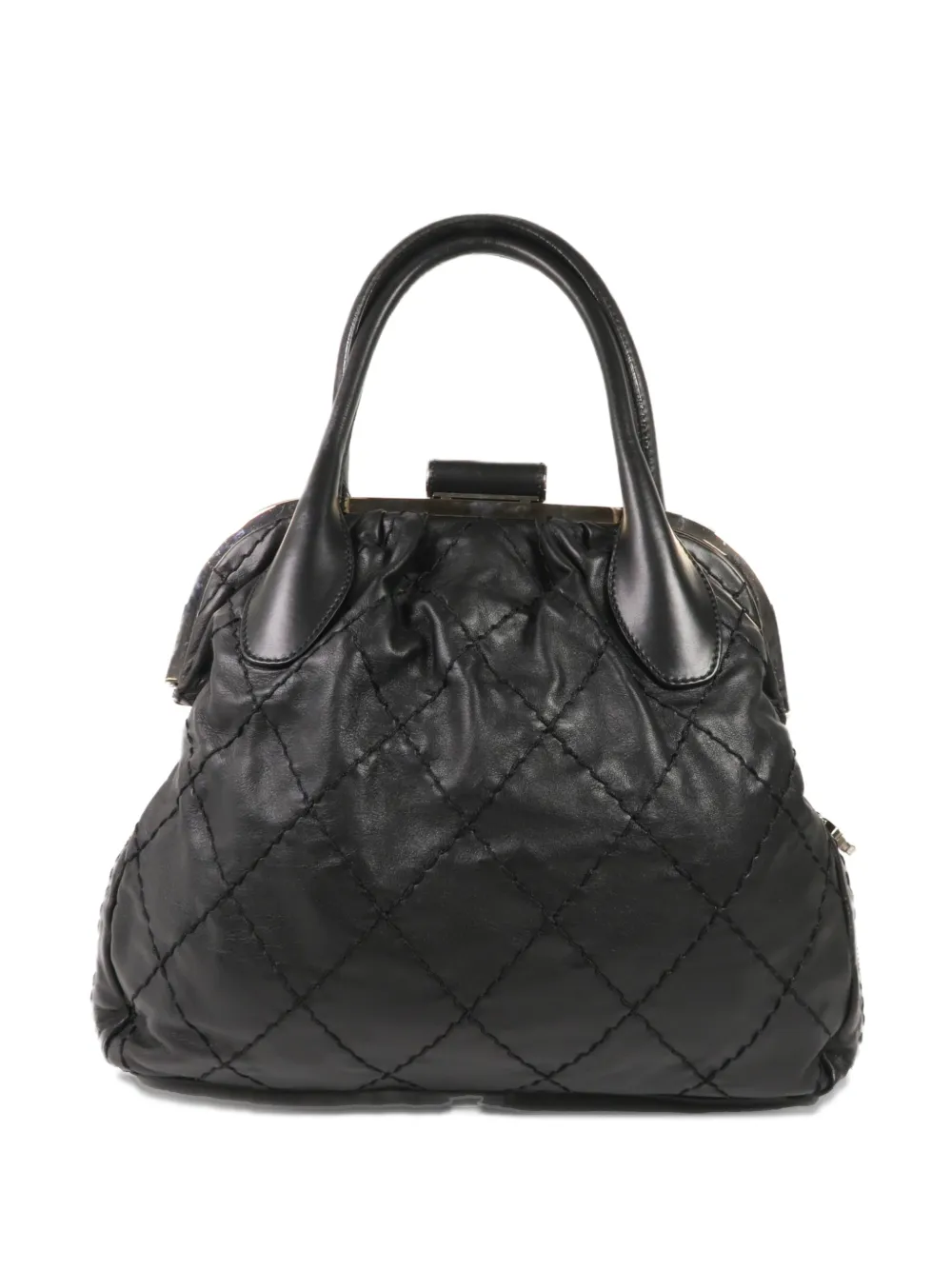 CHANEL Pre-Owned ワイルドステッチ キルティング ハンドバッグ